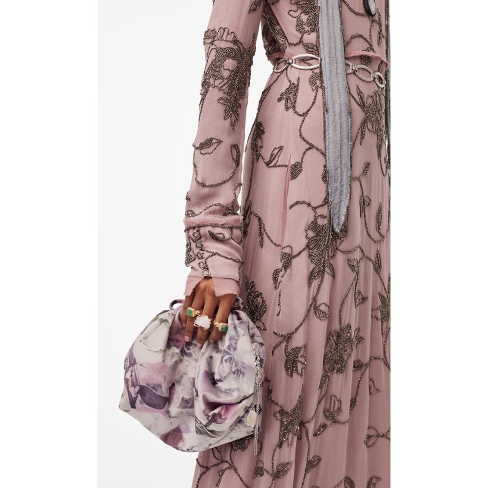 ZARA LIMITED EDITION LONG DRESS WITH APPLIQUÉS - Picture 11 of 16